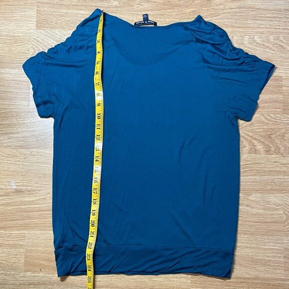 CABLE & GAUGE/ LRG WOMENS/ TEAL DRESS SHIRT - Picture 3 of 5